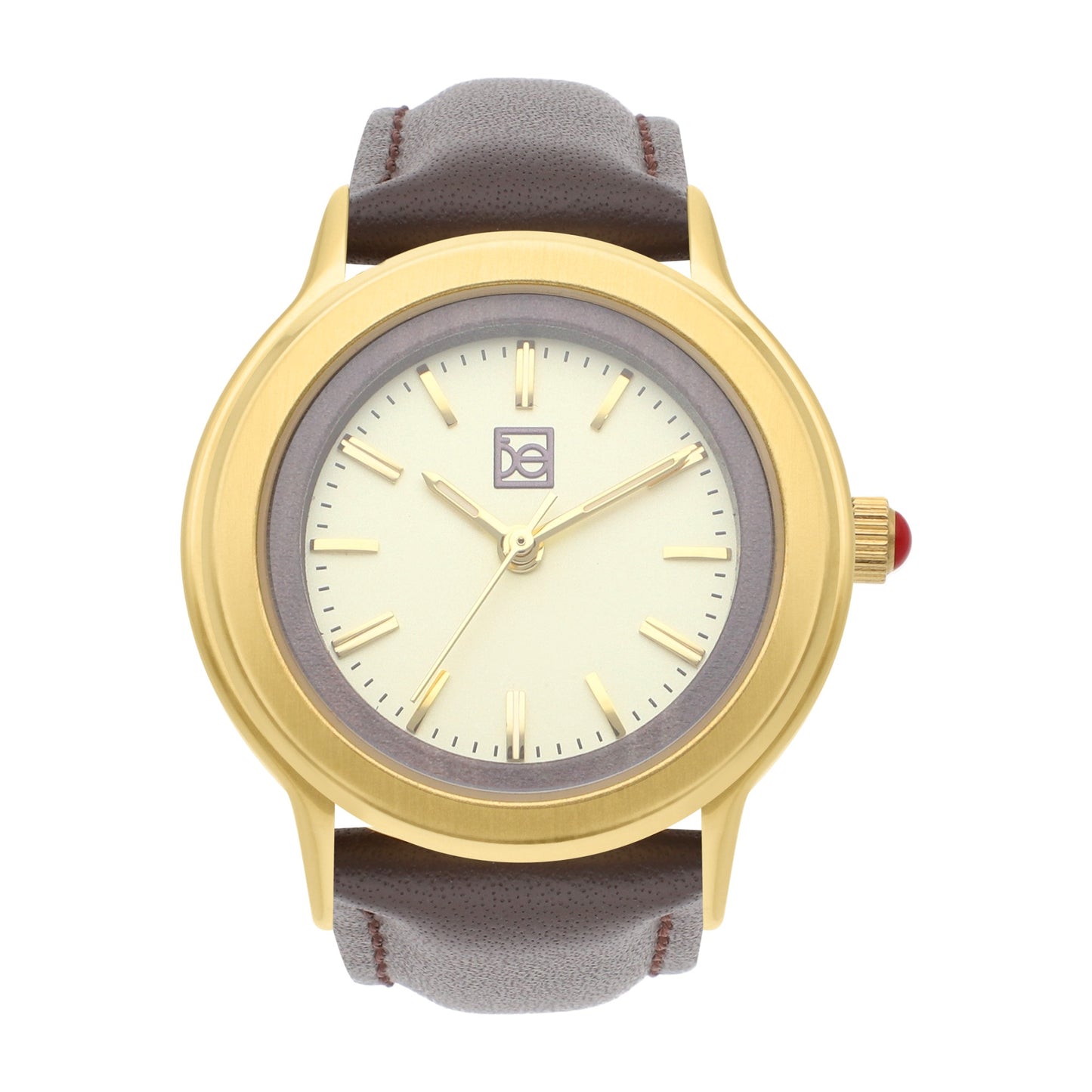 Reloj Cloe Análogo para Dama con Bisel Interno y Correa de Tactopiel OE2530