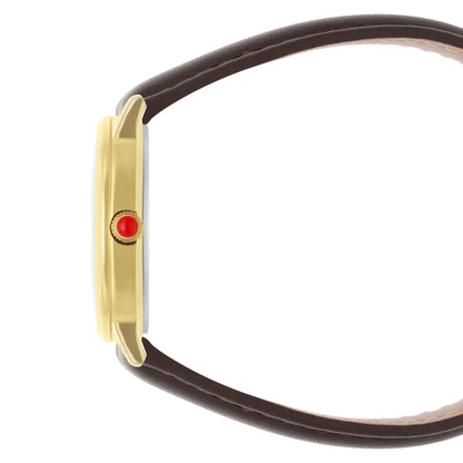 Reloj Cloe Análogo para Dama con Bisel Interno y Correa de Tactopiel OE2530