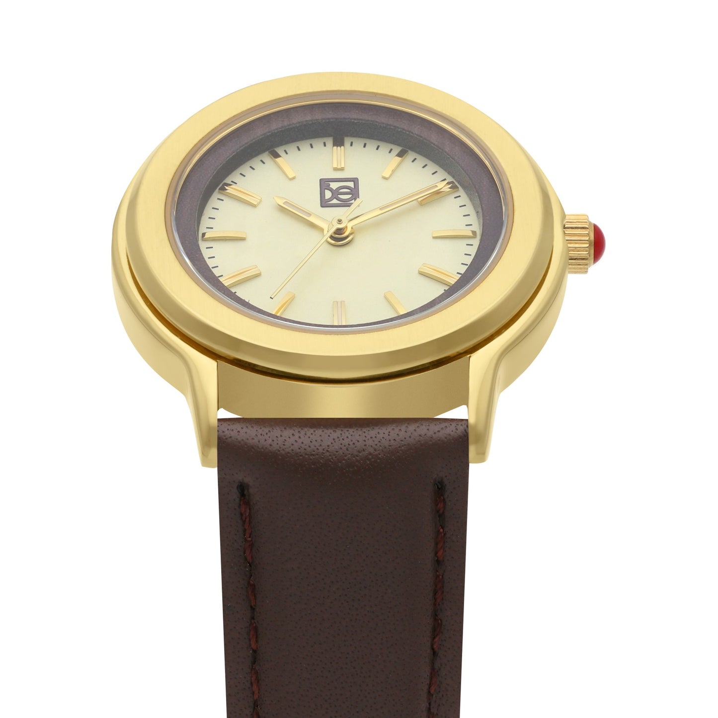 Reloj Cloe Análogo para Dama con Bisel Interno y Correa de Tactopiel OE2530