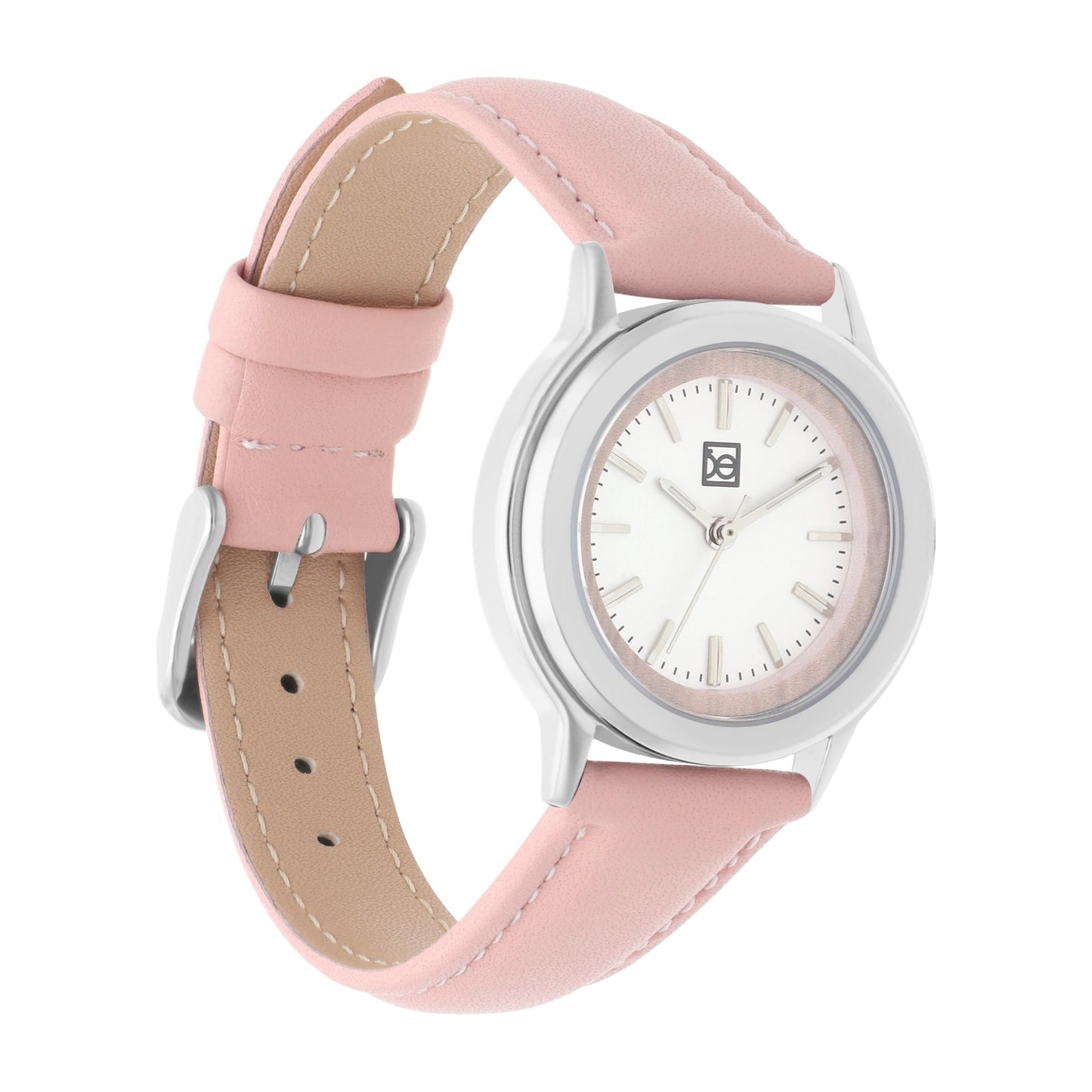 Reloj Cloe Análogo para Dama con Bisel Interno y Correa de Tactopiel OE2530