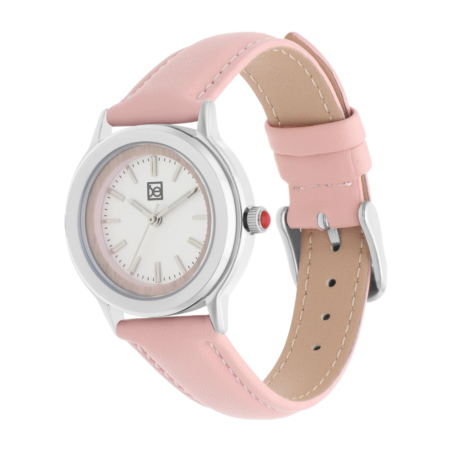 Reloj Cloe Análogo para Dama con Bisel Interno y Correa de Tactopiel OE2530