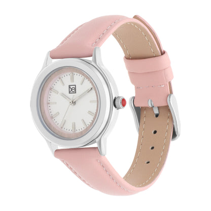 Reloj Cloe Análogo para Dama con Bisel Interno y Correa de Tactopiel OE2530