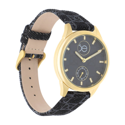 Reloj Cloe Análogo para Dama con Trama OE y Correa de Denim OE2531