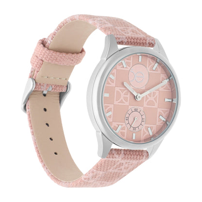 Reloj Cloe Análogo para Dama con Trama OE y Correa de Denim OE2531