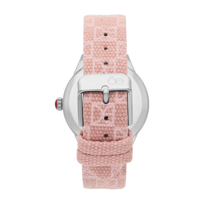 Reloj Cloe Análogo para Dama con Trama OE y Correa de Denim OE2531