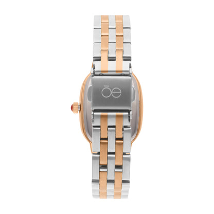 Reloj Cloe Análogo para Dama con Caja Ovalada y Extensible de Acero Inoxidable OE2532