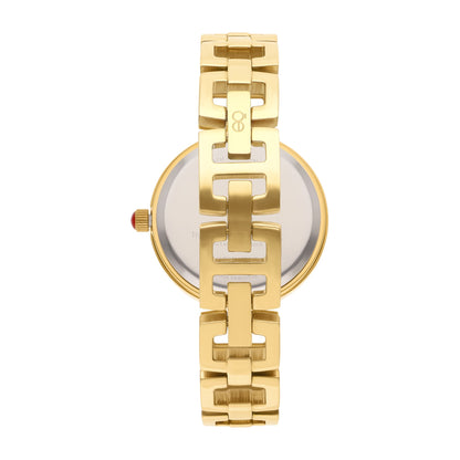 Reloj Cloe Análogo para Dama con Pedrería en Bisel y Extensible de Acero Inoxidable OE2533