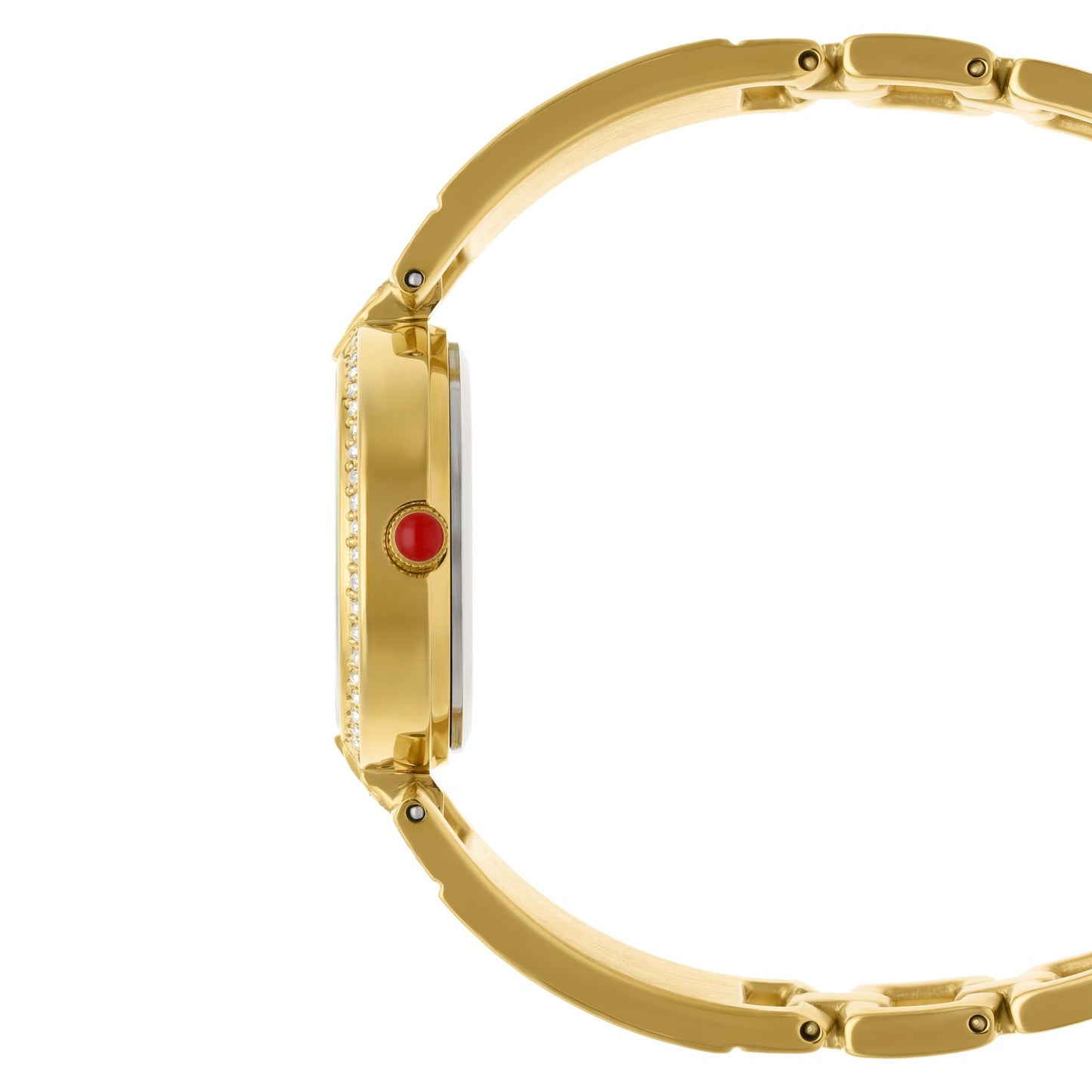 Reloj Cloe Análogo para Dama con Pedrería en Bisel y Extensible de Acero Inoxidable OE2533