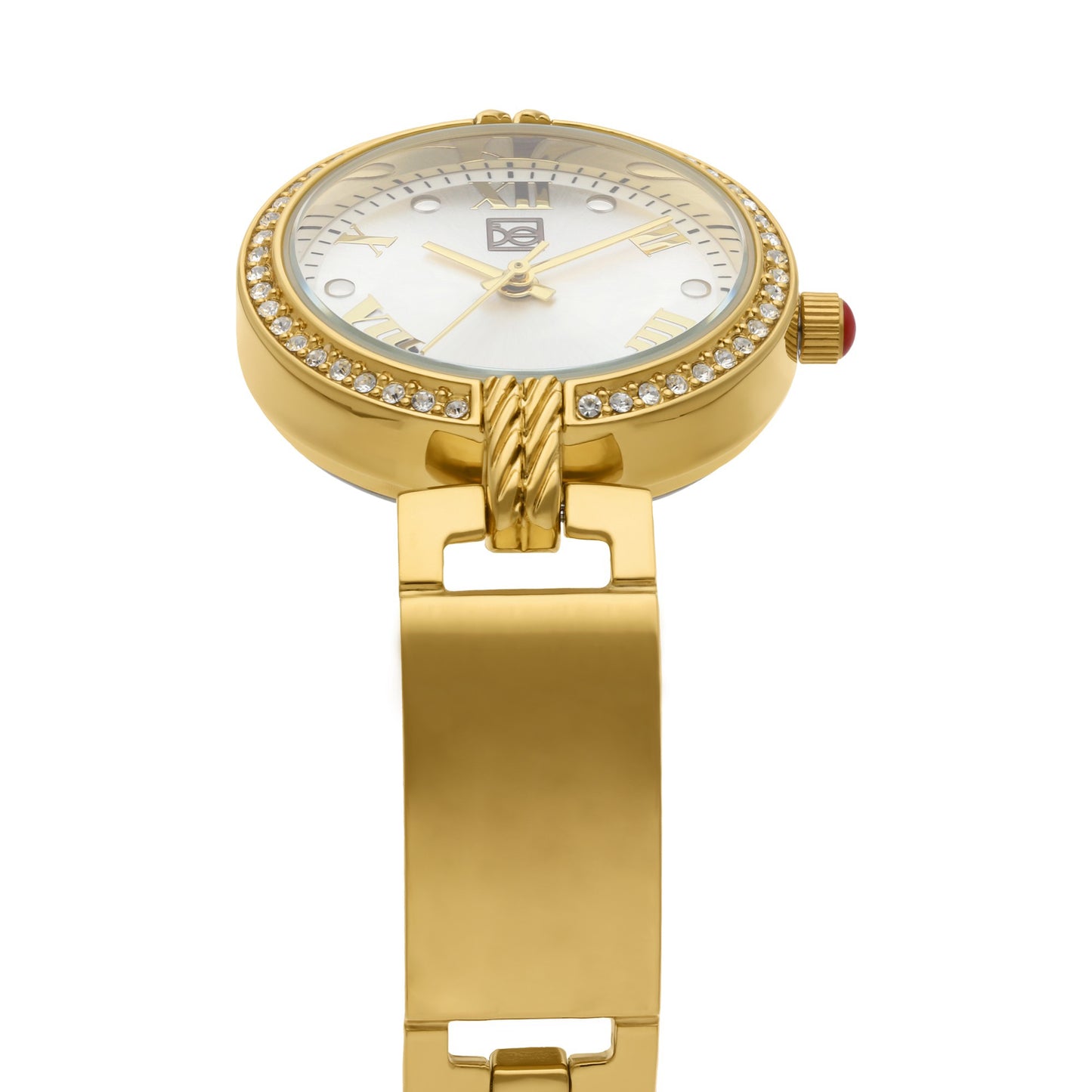 Reloj Cloe Análogo para Dama con Pedrería en Bisel y Extensible de Acero Inoxidable OE2533