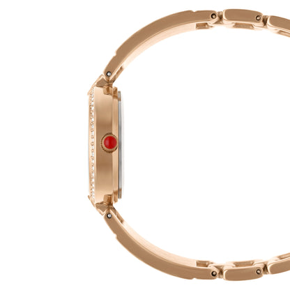 Reloj Cloe Análogo para Dama con Pedrería en Bisel y Extensible de Acero Inoxidable OE2533