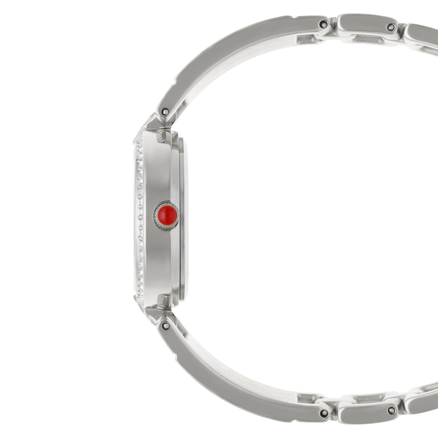 Reloj Cloe Análogo para Dama con Pedrería en Bisel y Extensible de Acero Inoxidable OE2533