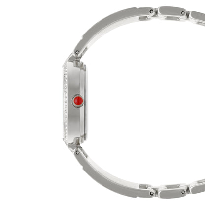 Reloj Cloe Análogo para Dama con Pedrería en Bisel y Extensible de Acero Inoxidable OE2533