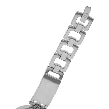 Reloj Cloe Análogo para Dama con Pedrería en Bisel y Extensible de Acero Inoxidable OE2533