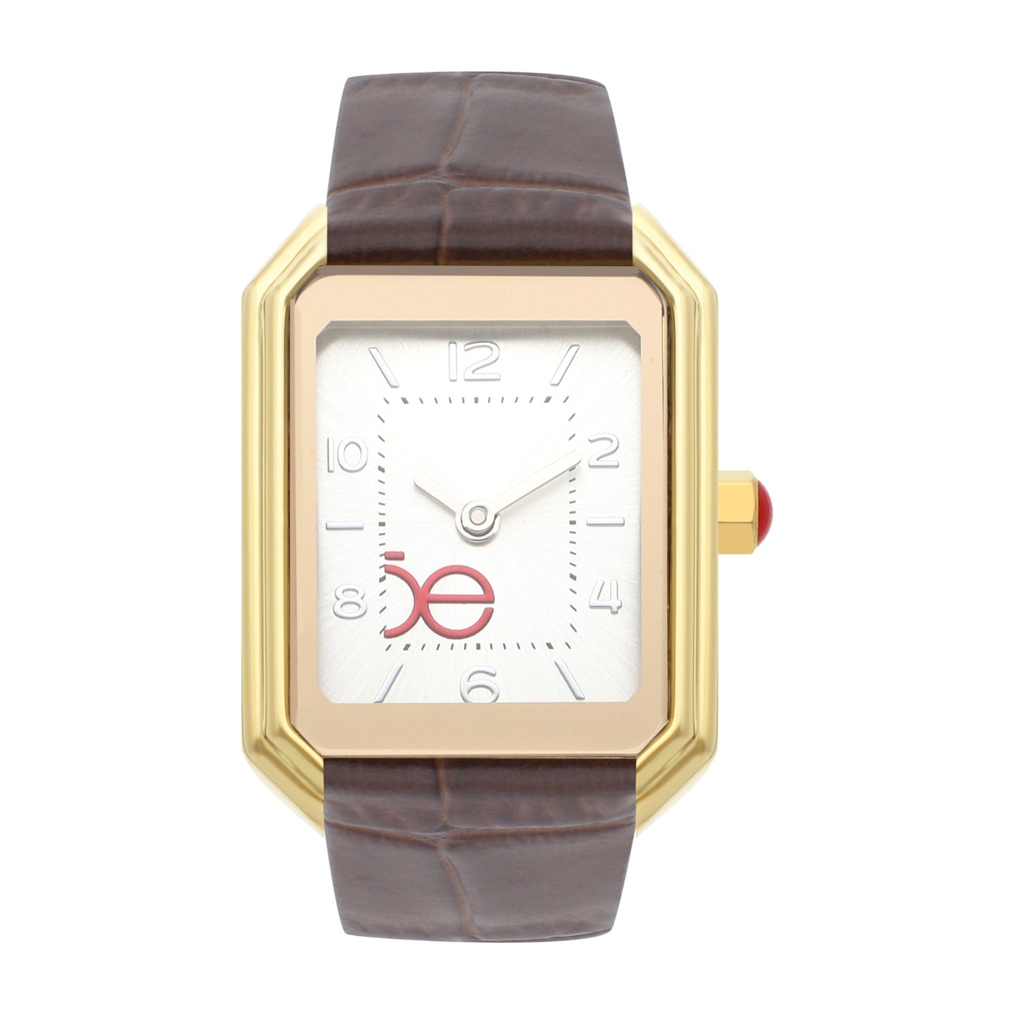 Reloj Cloe Análogo para Dama con Caja Rectangular y Correa de Tactopiel OE2535