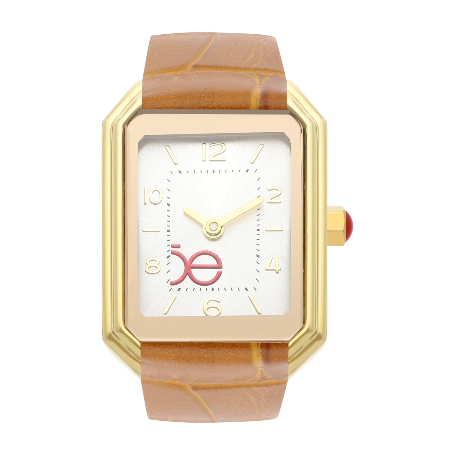 Reloj Cloe Análogo para Dama con Caja Rectangular y Correa de Tactopiel OE2535