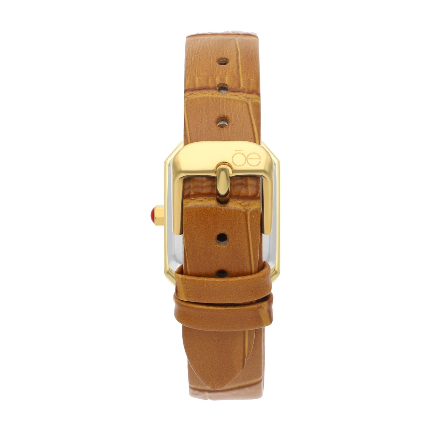 Reloj Cloe Análogo para Dama con Caja Rectangular y Correa de Tactopiel OE2535