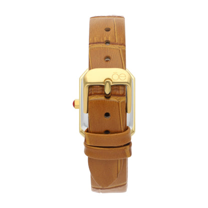 Reloj Cloe Análogo para Dama con Caja Rectangular y Correa de Tactopiel OE2535