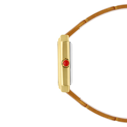 Reloj Cloe Análogo para Dama con Caja Rectangular y Correa de Tactopiel OE2535