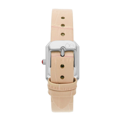 Reloj Cloe Análogo para Dama con Caja Rectangular y Correa de Tactopiel OE2535