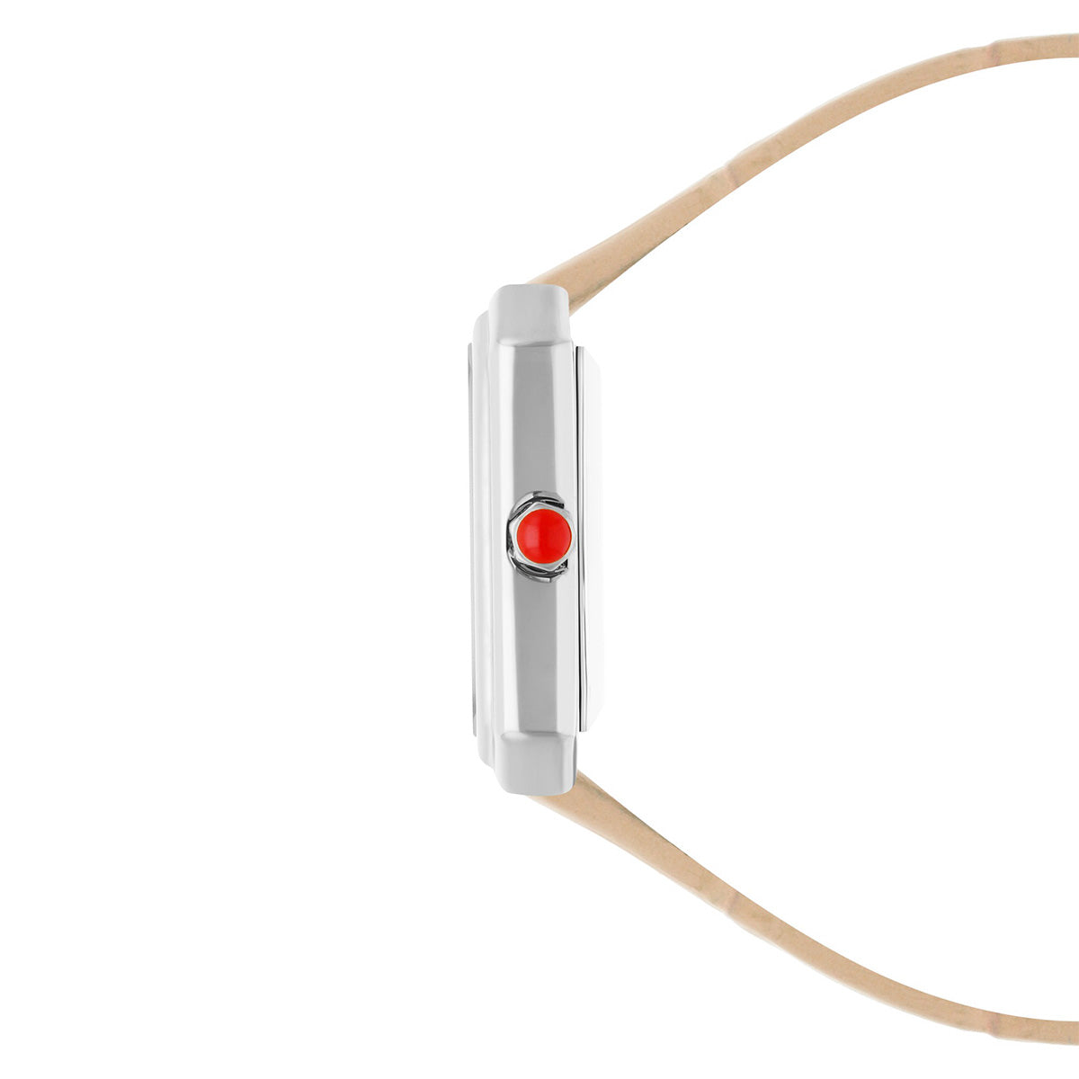 Reloj Cloe Análogo para Dama con Caja Rectangular y Correa de Tactopiel OE2535