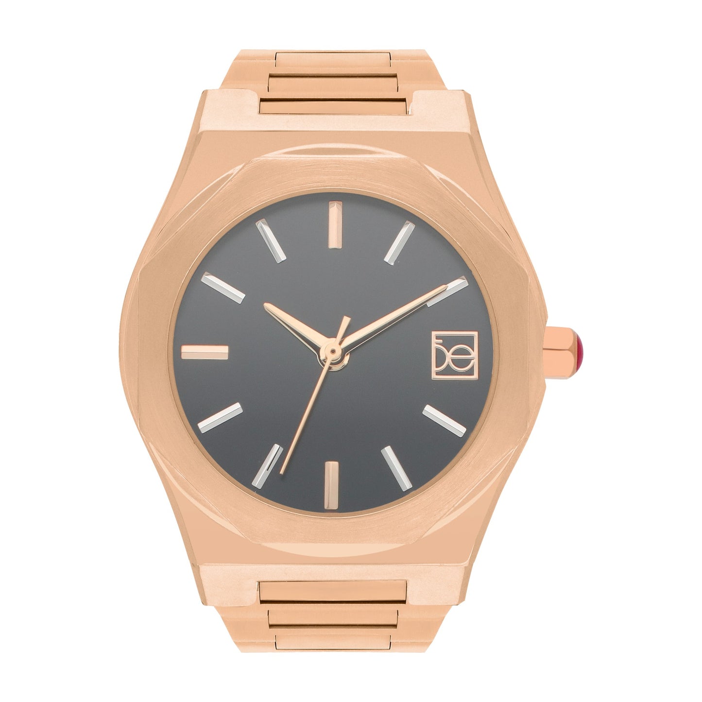 Reloj Cloe Análogo para Dama con Bisel Hexagonal y Extensible de Acero Inoxidable OE2536