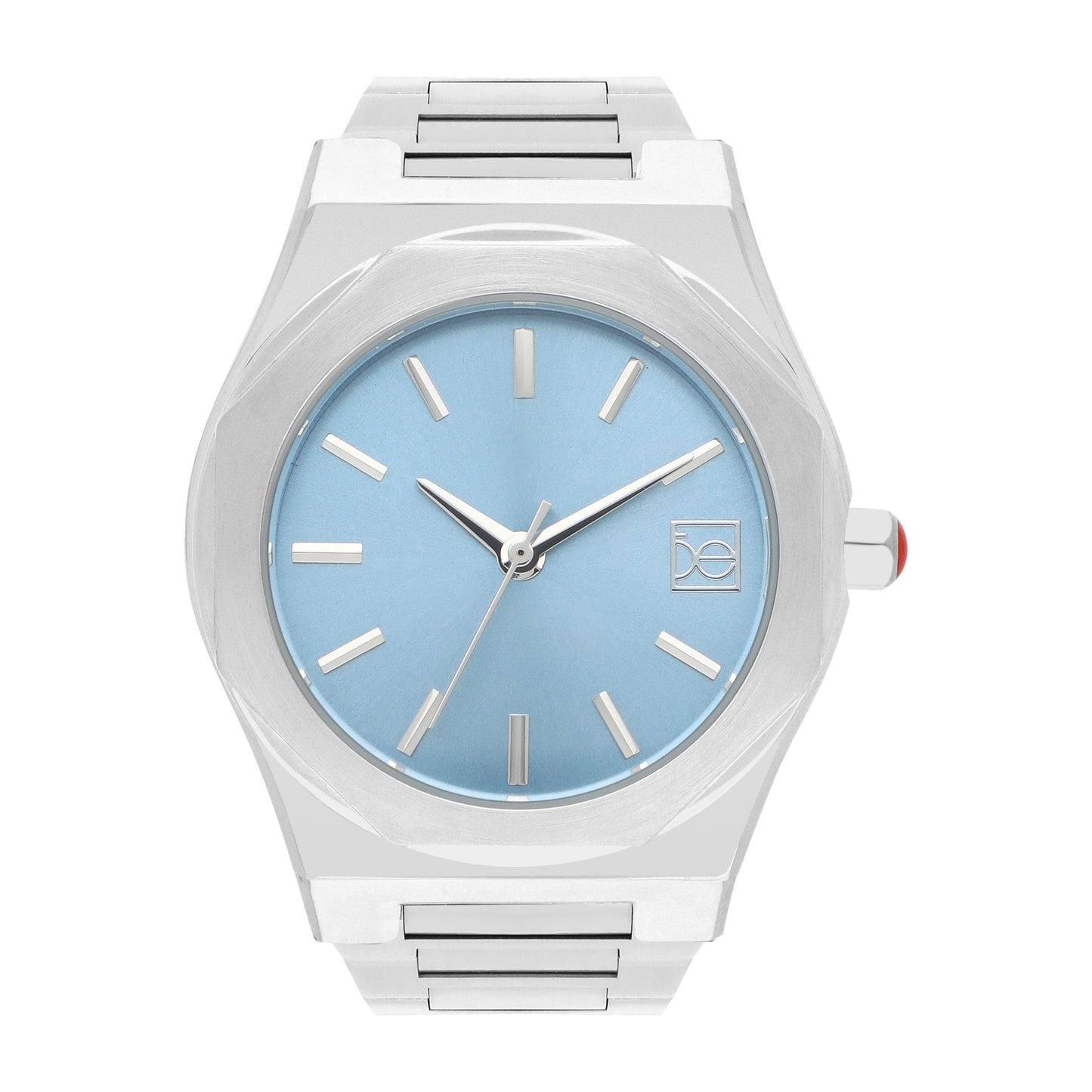 Reloj Cloe Análogo para Dama con Bisel Hexagonal y Extensible de Acero Inoxidable OE2536