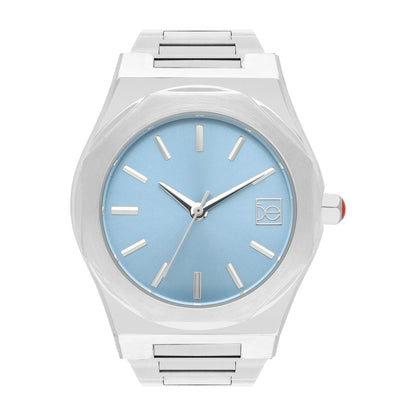 Reloj Cloe Análogo para Dama con Bisel Hexagonal y Extensible de Acero Inoxidable OE2536
