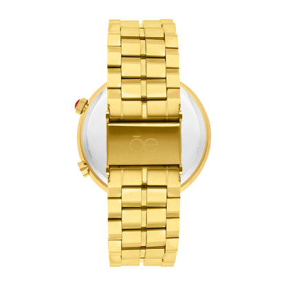 Reloj Cloe Digital para Dama con Bisel Tipo Mármol y Extensible de Acero Inoxidable OE2537