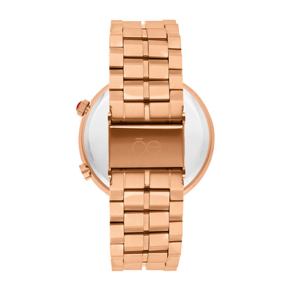 Reloj Cloe Digital para Dama con Bisel Tipo Mármol y Extensible de Acero Inoxidable OE2537