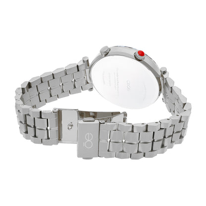 Reloj Cloe Digital para Dama con Bisel Tipo Mármol y Extensible de Acero Inoxidable OE2537