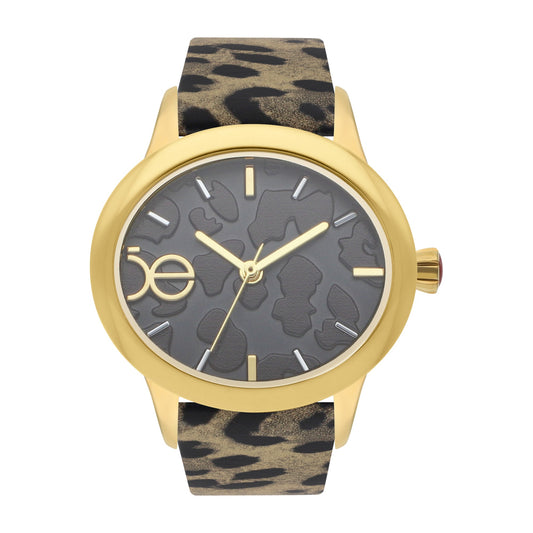 Reloj Cloe Análogo para Dama con Acabado de Leopardo de Leopardo Correa de Tactopiel OE2538