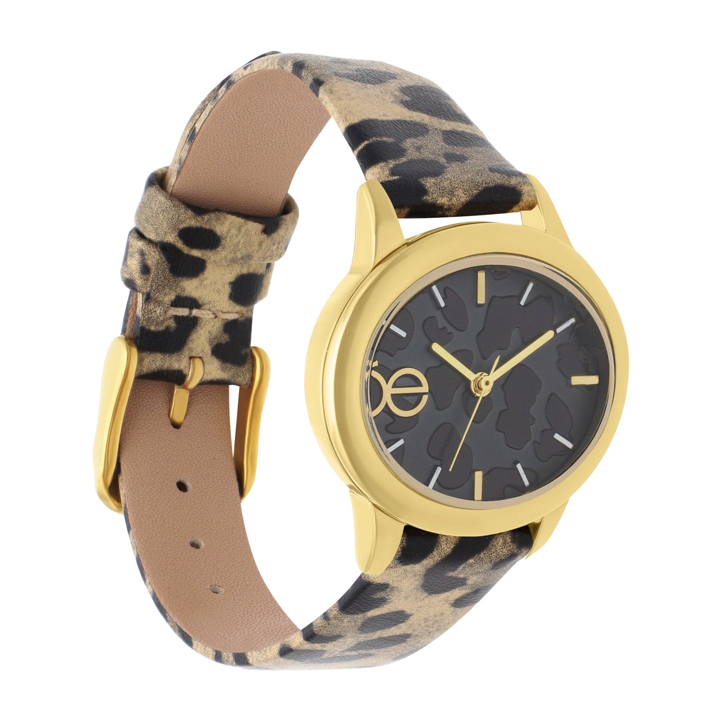 Reloj Cloe Análogo para Dama con Acabado de Leopardo de Leopardo Correa de Tactopiel OE2538