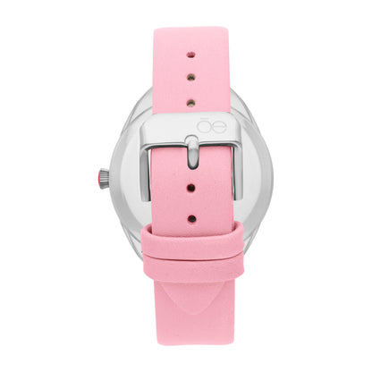 Reloj Cloe Análogo para Dama con Cártula en forma de flor y Correa de Tactopiel OE2539