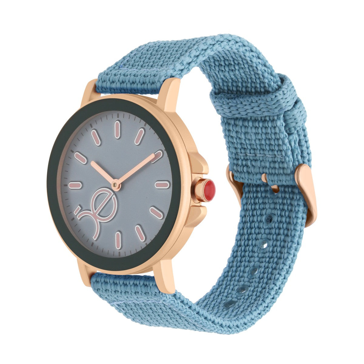 Reloj Cloe Análogo para Dama con Caja Redonda y Correa de Textil OE2540