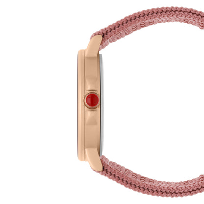 Reloj Cloe Análogo para Dama con Caja Redonda y Correa de Textil OE2540