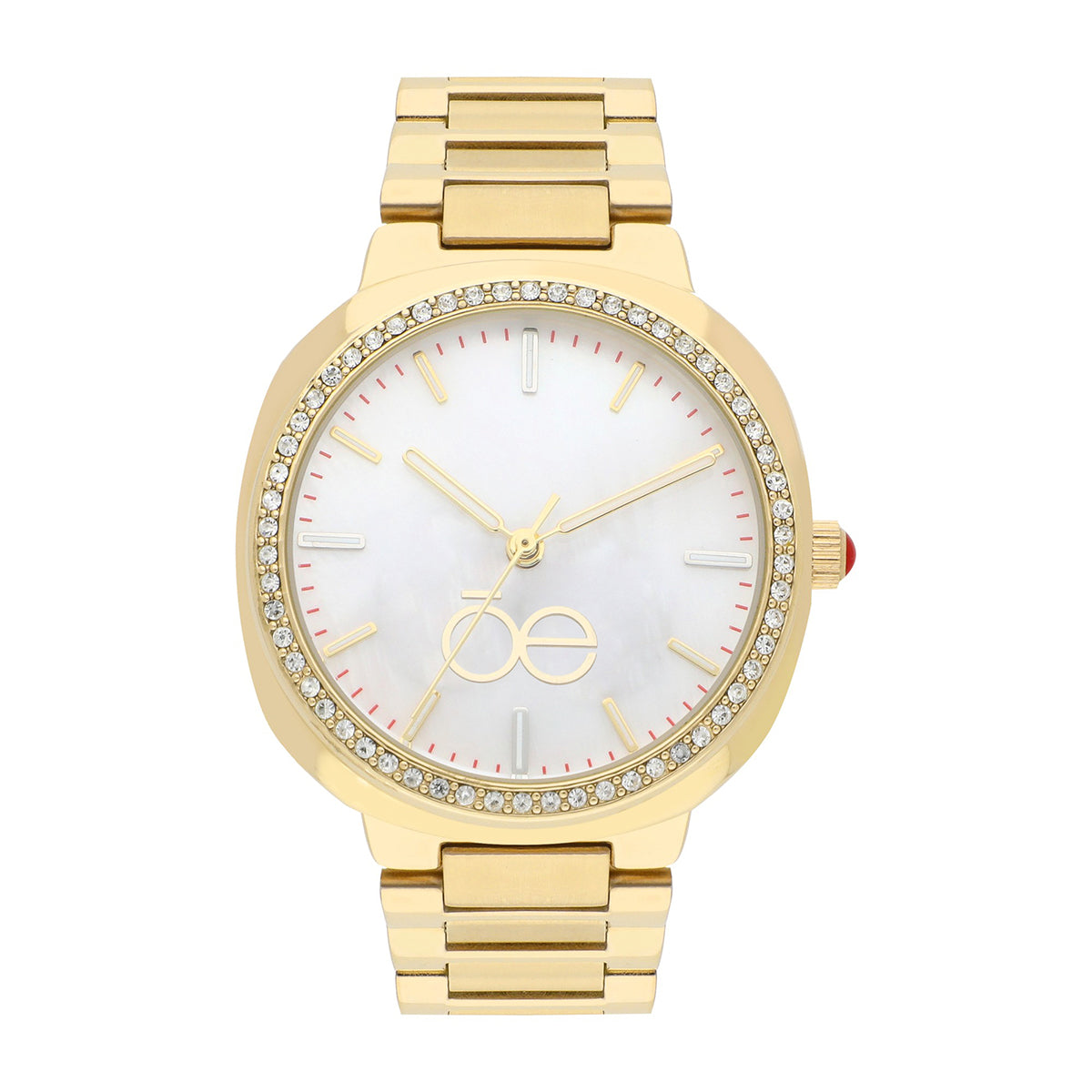 Reloj Cloe Análogo para Dama con Madre Perla en carátula y Extensible de Acero Inoxidable OE2542