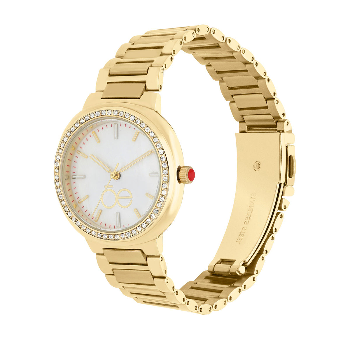 Reloj Cloe Análogo para Dama con Madre Perla en carátula y Extensible de Acero Inoxidable OE2542