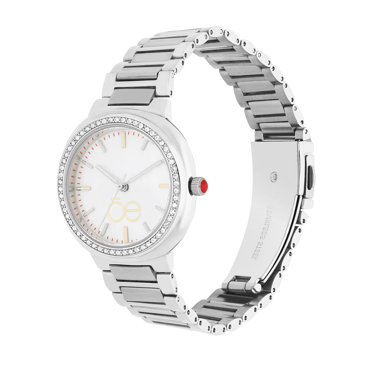 Reloj Cloe Análogo para Dama con Madre Perla en carátula y Extensible de Acero Inoxidable OE2542