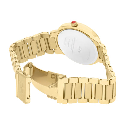 Reloj Cloe Análogo para Dama con Madre Perla en carátula y Extensible de Acero Inoxidable OE2542