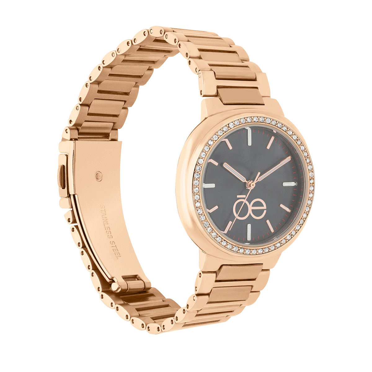 Reloj Cloe Análogo para Dama con Madre Perla en carátula y Extensible de Acero Inoxidable OE2542