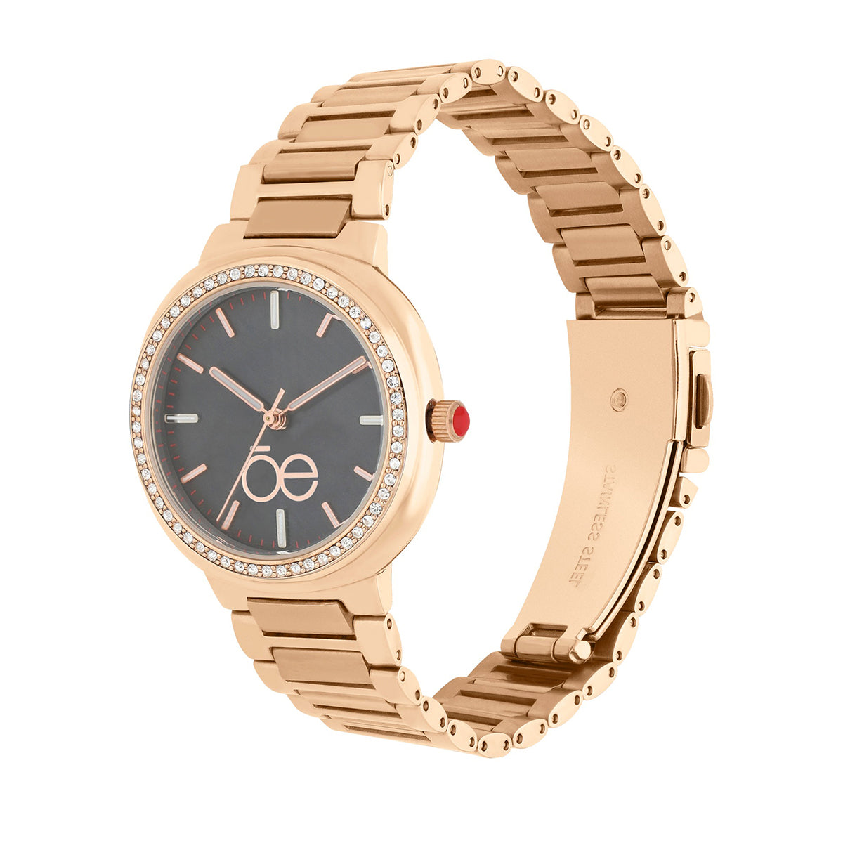Reloj Cloe Análogo para Dama con Madre Perla en carátula y Extensible de Acero Inoxidable OE2542