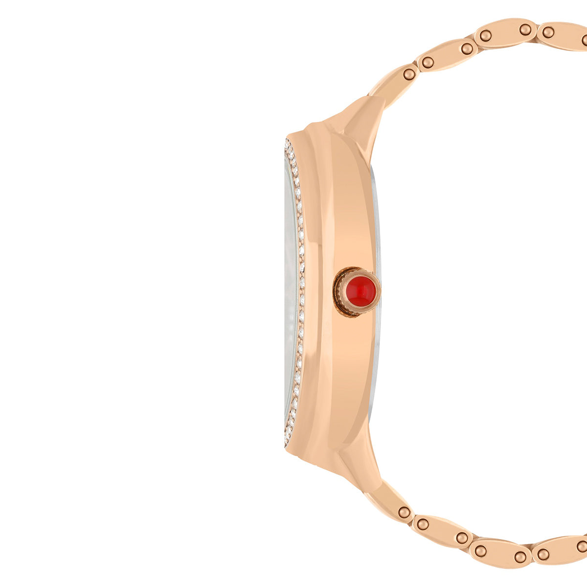 Reloj Cloe Análogo para Dama con Madre Perla en carátula y Extensible de Acero Inoxidable OE2542