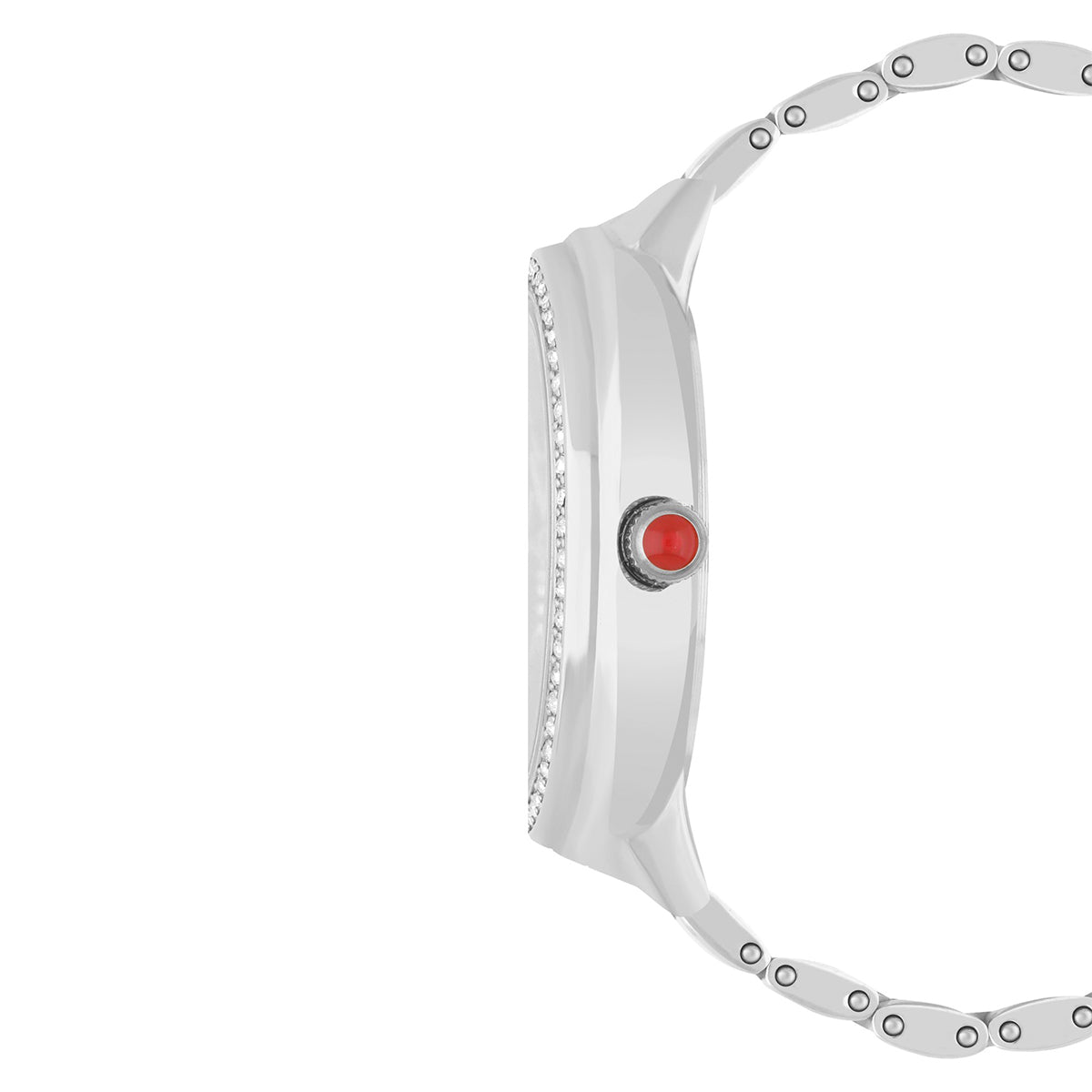 Reloj Cloe Análogo para Dama con Madre Perla en carátula y Extensible de Acero Inoxidable OE2542