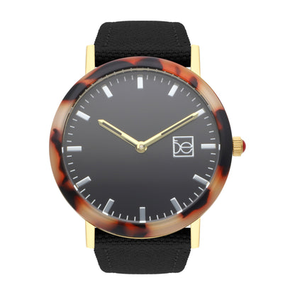 Reloj Cloe Análogo para Dama con Bisel Carey y Correa de Textil OE2546