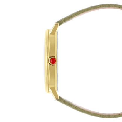 Reloj Cloe Análogo para Dama con Caratula Texturizada y Correa de Tactopiel OE2547