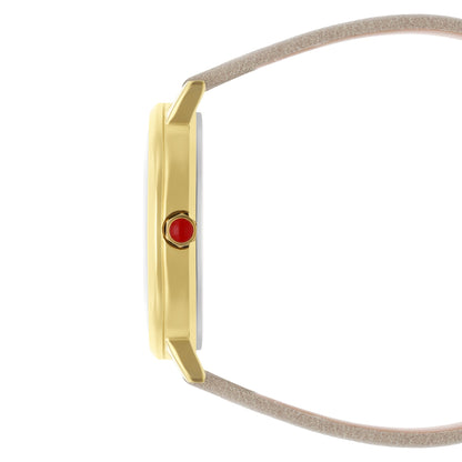 Reloj Cloe Análogo para Dama con Caratula Texturizada y Correa de Tactopiel OE2547