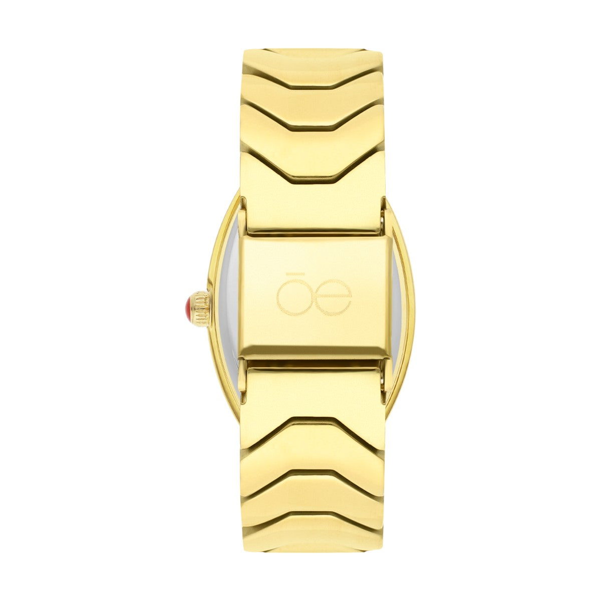 Reloj Cloe Análogo Caja Ovalada y Extensible de Acero Inoxidable OE2548-GL