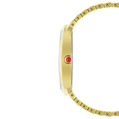 Reloj Cloe Análogo Caja Ovalada y Extensible de Acero Inoxidable OE2548-GL