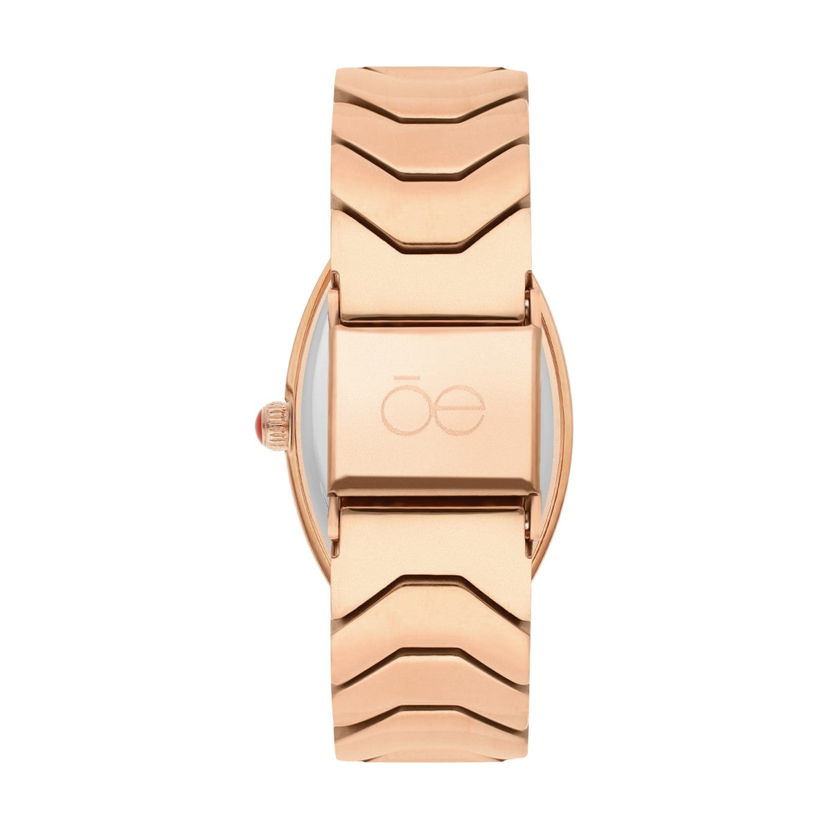Reloj Cloe Análogo Caja Ovalada y Extensible de Acero Inoxidable OE2548-GL
