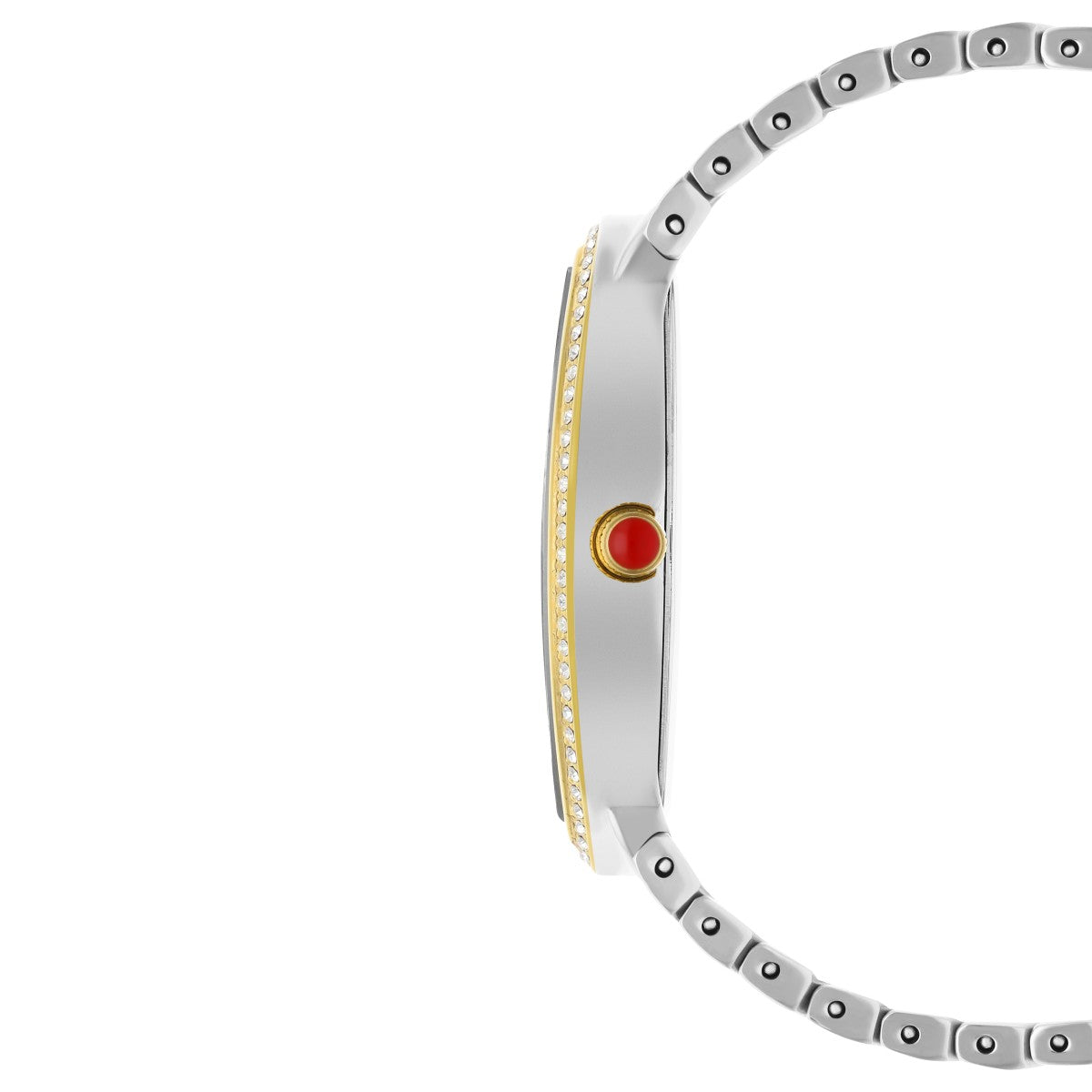 Reloj Cloe Análogo Caja Ovalada y Extensible de Acero Inoxidable OE2548-GL